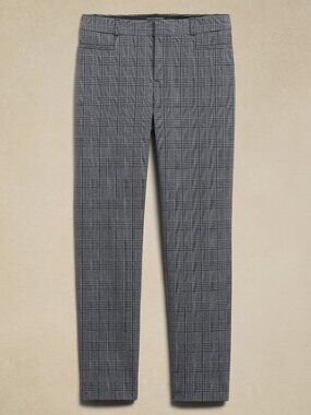 👖Banana Republic Sloan Fit Ankle Pants - Navy Plaid - Petite 0P